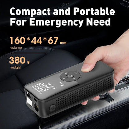 Portable Compressor and Powerbank with built-in light