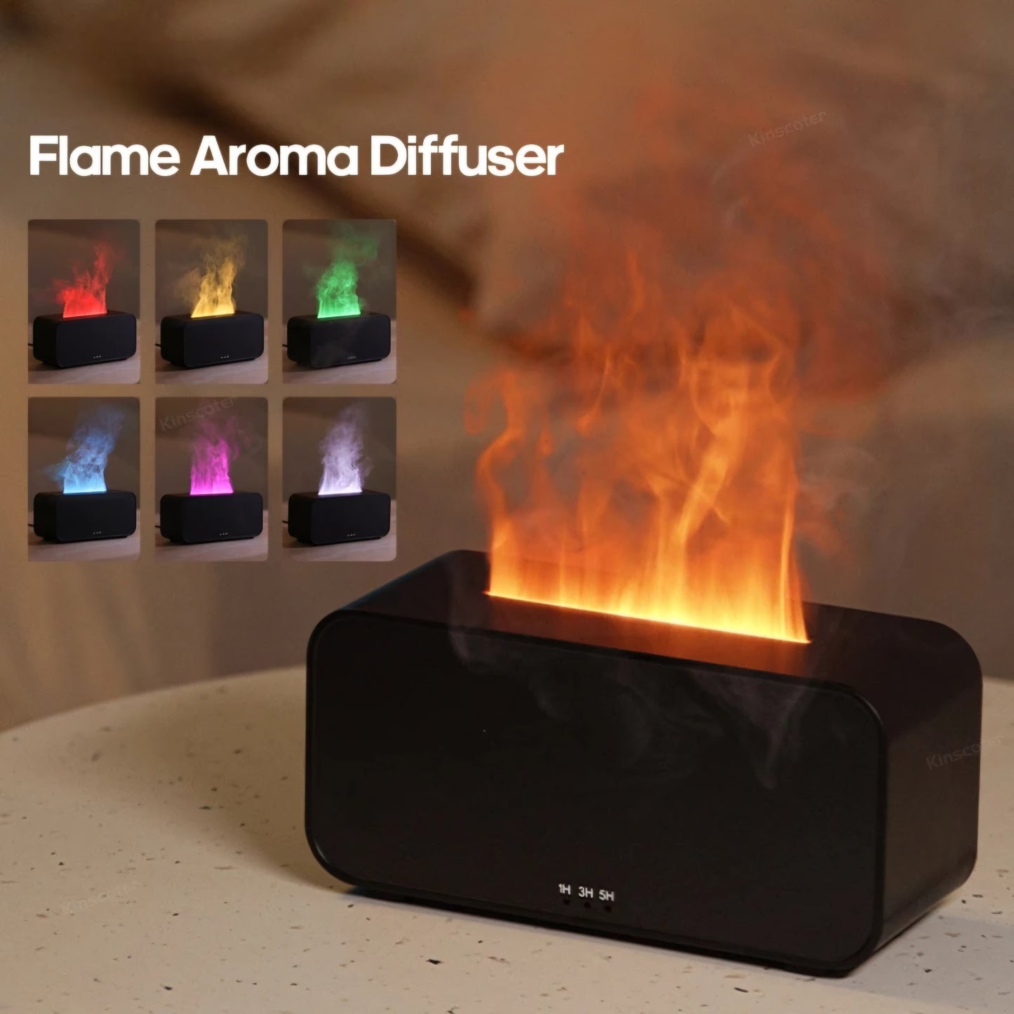 Aroma Diffuser Colorful Flame Air Humidifier